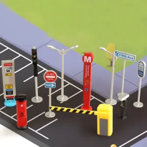 Miniature Urban Traffic Model Set - 12 Pieces 10 S68fa7e7fc4224fb6a8cc09d8b6252956B