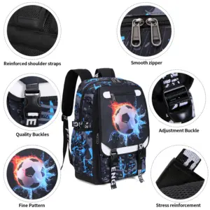 Large Capacity Student Backpack with Football Design 9 S6985ebd3eeef432ebbc2bd95fcd2defeK