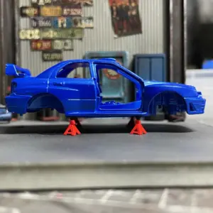 1/64 Scale Diorama Set with Racing Car and Stands 9 S6b1e85c45c8f4441b90425c0023152f23