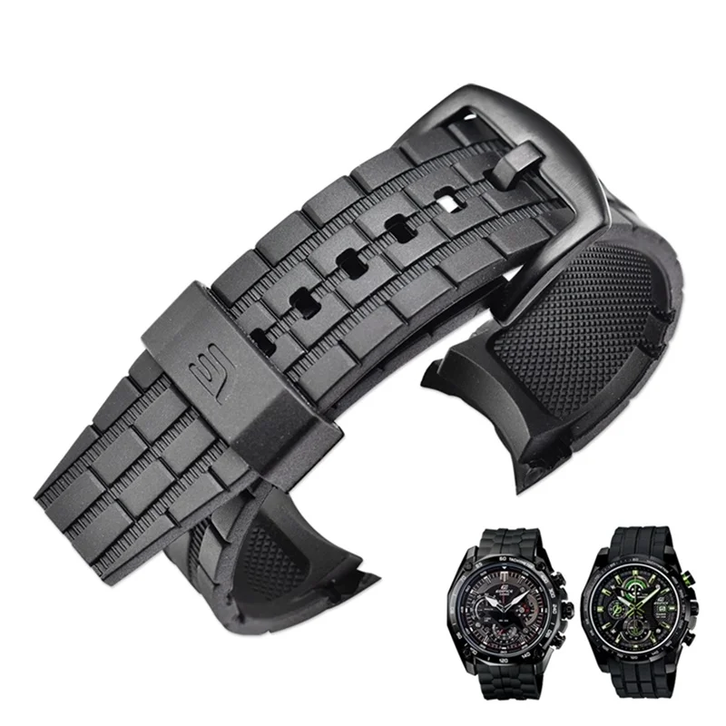 Edifice EF-550/EF-523 Rubber Watch Strap 2 Edifice EF-550/EF-523 Rubber Watch Strap - Image 2