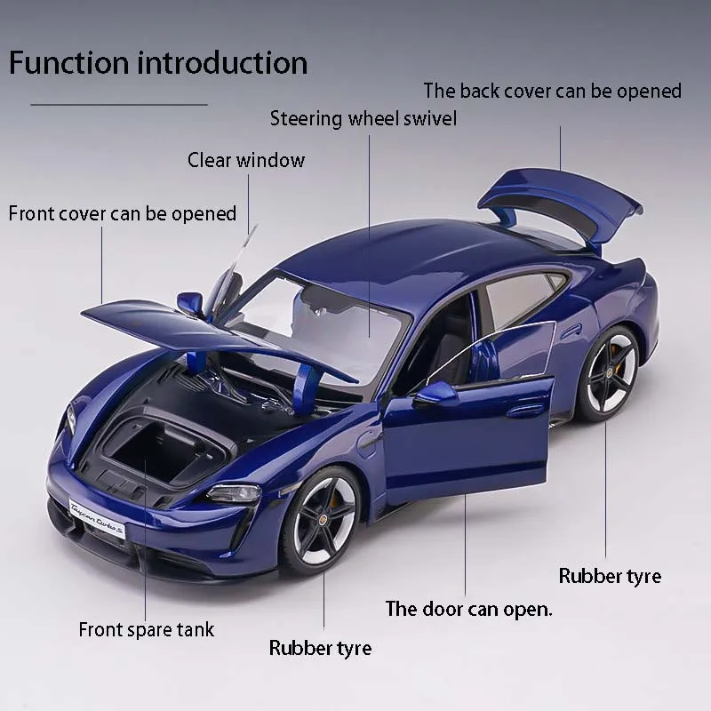 Bburago 1:24 Porsche Taycan Turbo S Model 3 Bburago 1:24 Porsche Taycan Turbo S Model - Image 3