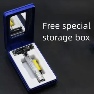 Men's Stainless Steel Straight Razor with 10 Blades 12 S6c8f7a8ec79441028924ffb9e22e8c312