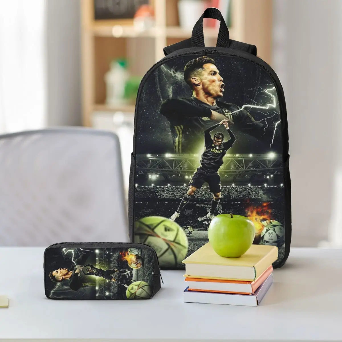 Ronaldo CR7 Themed Backpack Set 3-Piece 6 Ronaldo CR7 Themed Backpack Set 3-Piece - Image 6
