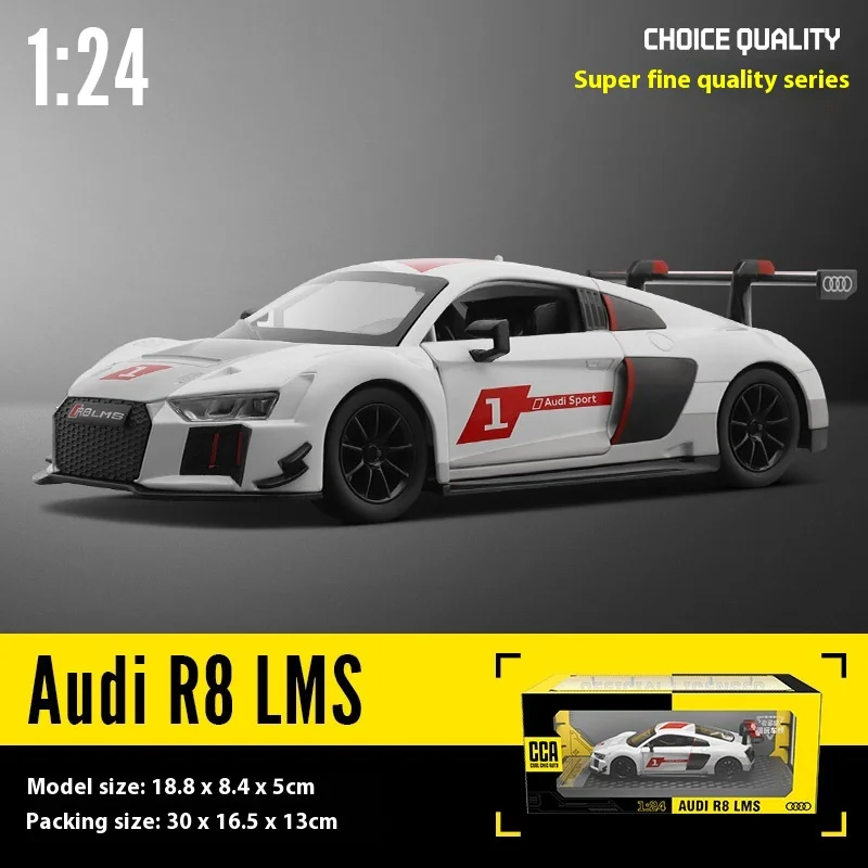 Audi R8 LMS 1:24 Diecast Model with Lights 15 Audi R8 LMS 1:24 Diecast Model with Lights - Image 15