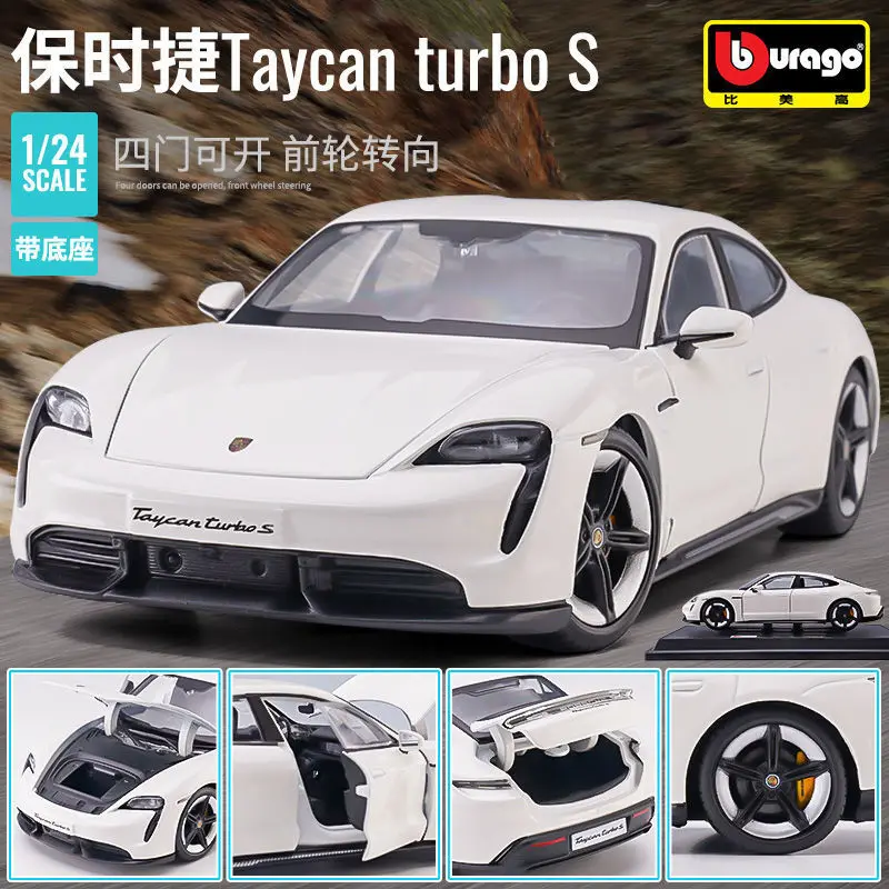 Bburago 1:24 Porsche Taycan Turbo S Model 7 Bburago 1:24 Porsche Taycan Turbo S Model - Image 7