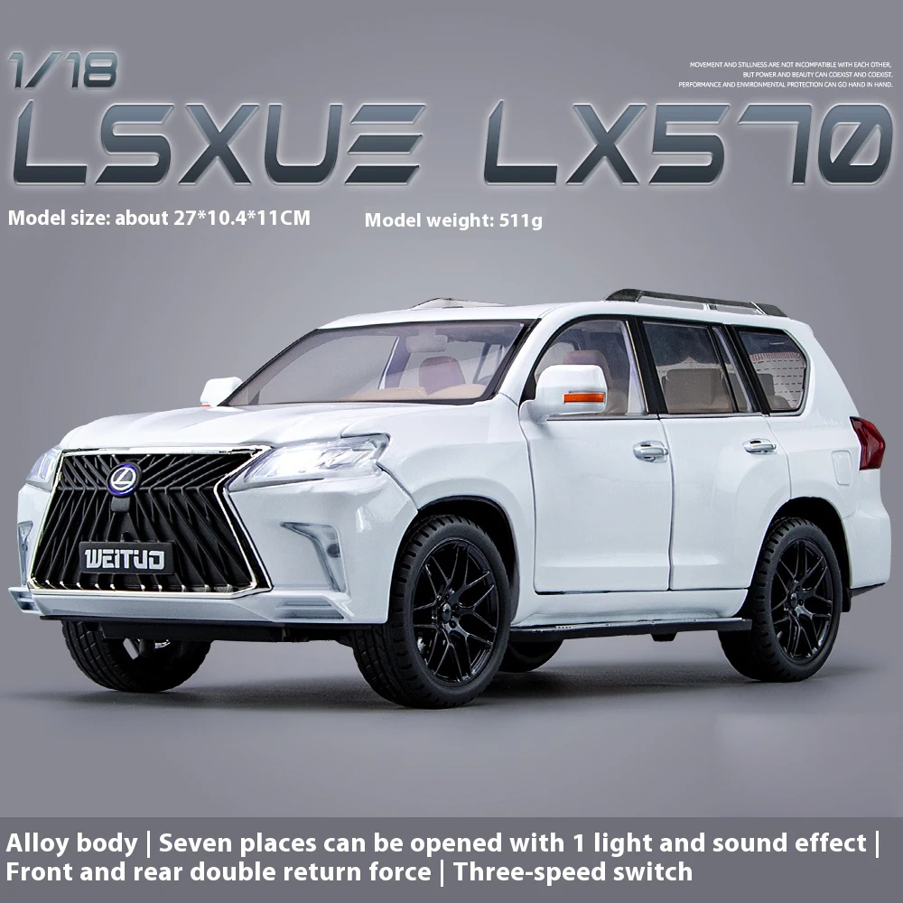 Lexus LX570 1:18 Scale Diecast Model 8 Lexus LX570 1:18 Scale Diecast Model - Image 8