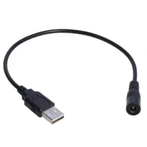 30cm USB to DC 5.5x2.1mm Power Cable