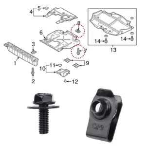Durable Car Body Fasteners Set of 10 12 S6f12d2e0fbe14fcbbf144b4e412d1c69u