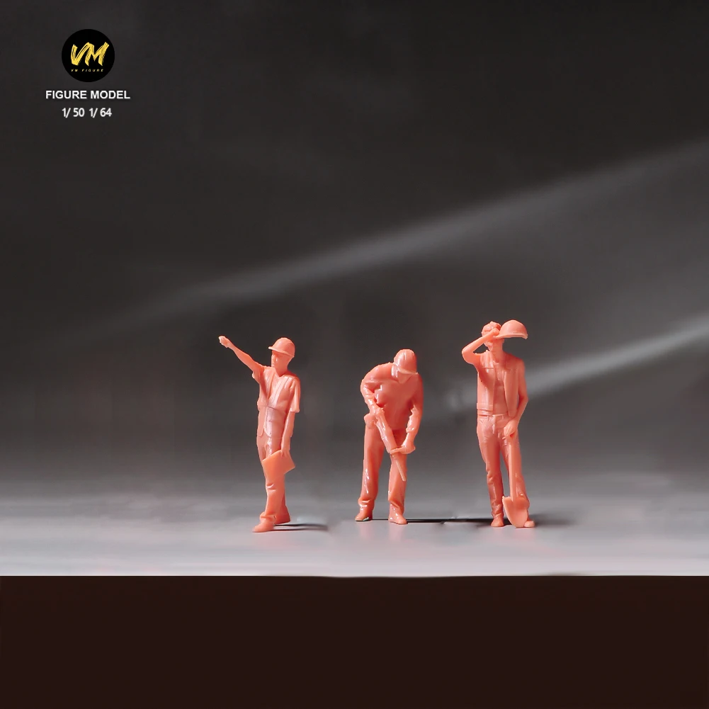 Construction Worker Miniature Figures Set 12 Construction Worker Miniature Figures Set - Image 12