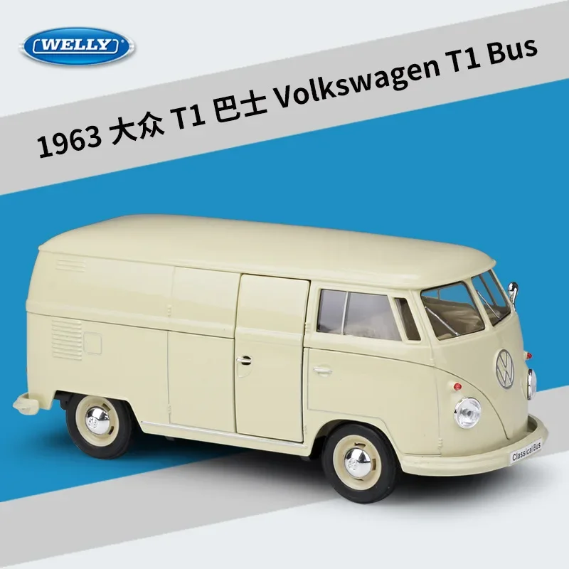 1963 Volkswagen T1 Bus 1:24 Diecast Model 7 1963 Volkswagen T1 Bus 1:24 Diecast Model - Image 7