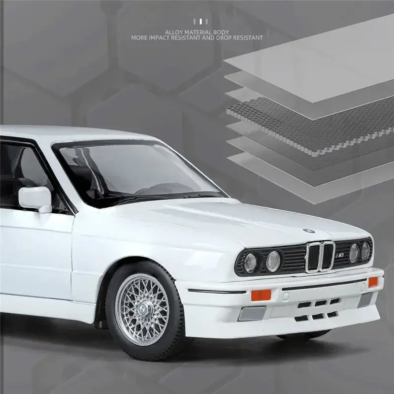 1988 BMW M3 E30 1:24 Scale Diecast Model 2 1988 BMW M3 E30 1:24 Scale Diecast Model - Image 2