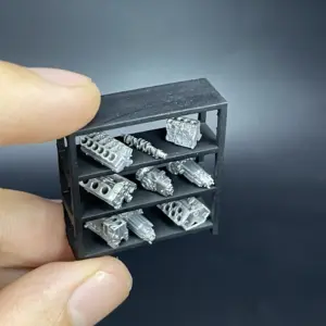 1:64 Scale Engine Storage Rack with 3 Shelves 7 S712911ffda4c407ea4b4bcae9a18b33fx