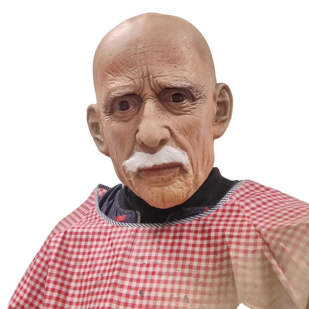 Hyper-Realistic Grandpa Mask for Costume Fun 5 Hyper-Realistic Grandpa Mask for Costume Fun - Image 5