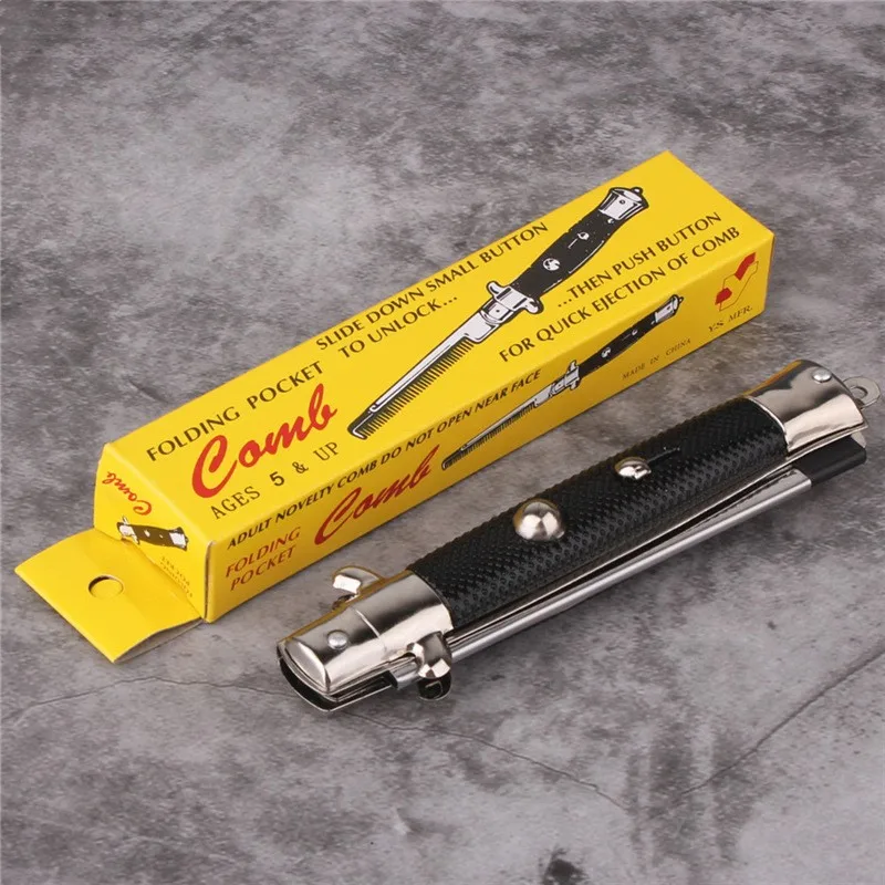 Folding Pocket Comb with Automatic Mechanism 4 Folding Pocket Comb with Automatic Mechanism - Image 4