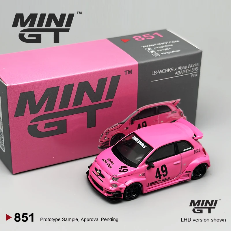MINIGT 1:64 Abarth 595 Diecast Model Set 2 MINIGT 1:64 Abarth 595 Diecast Model Set - Image 2