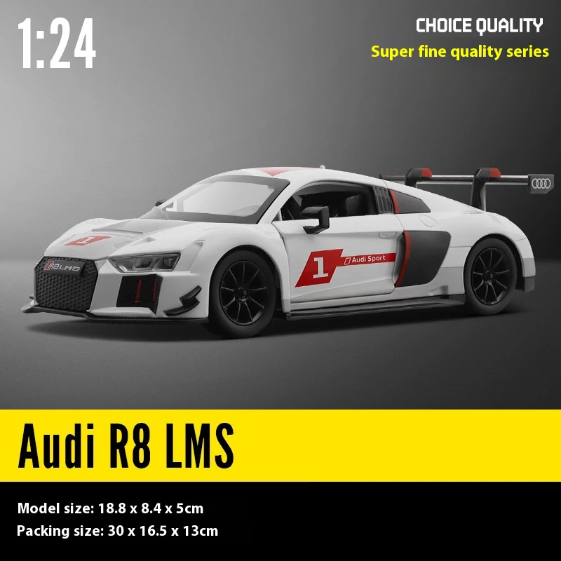Audi R8 LMS 1:24 Diecast Model with Lights 7 Audi R8 LMS 1:24 Diecast Model with Lights - Image 7