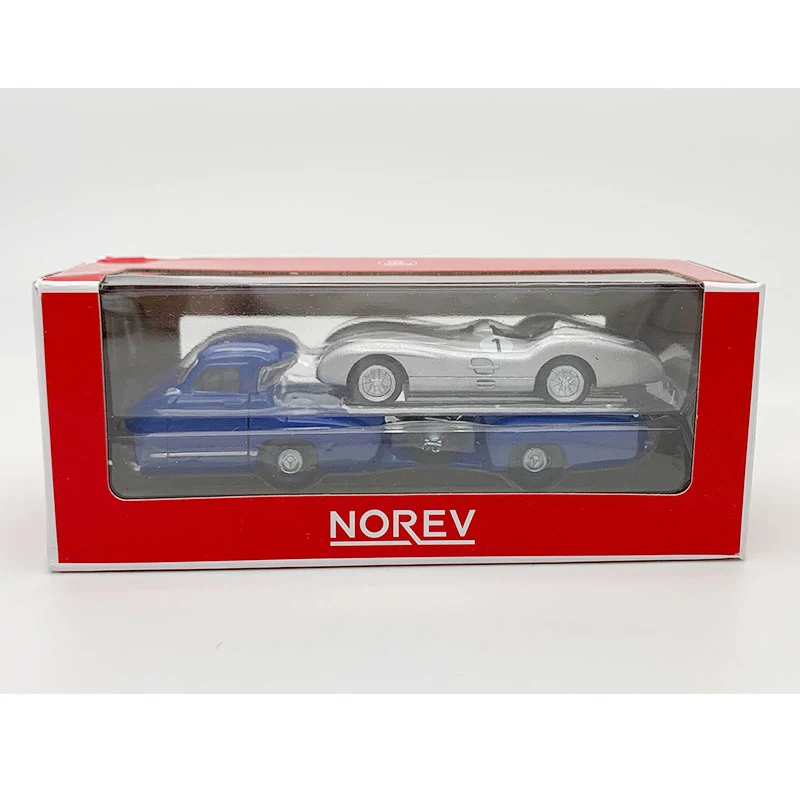 1/64 Scale Blue Truck and Silver Racing Car Set 5 1/64 Scale Blue Truck and Silver Racing Car Set - Image 5