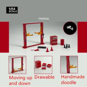 12-Piece Garage Tools Set for 1/64 Models 12 S73a2bf715b84483ea92f7f8c97dac4c49