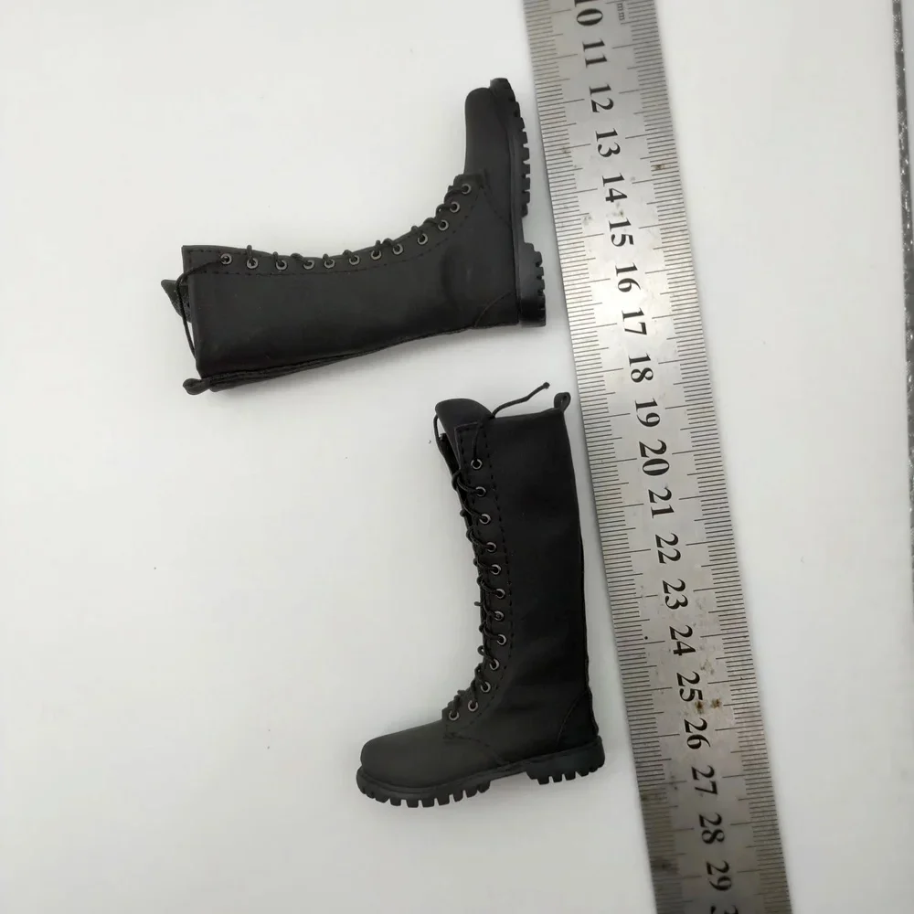 Matte Leather Long Boots for 1/6 Action Figures 2 Matte Leather Long Boots for 1/6 Action Figures - Image 2