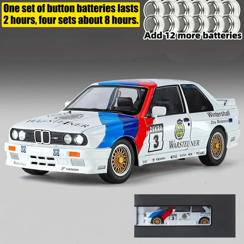 1:24 Scale Diecast 1988 BMW M3 E30 Model 12 1:24 Scale Diecast 1988 BMW M3 E30 Model - Image 12