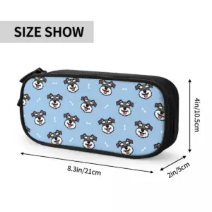 Schnauzer Design Pencil Case in Light Blue 14 S74b1b869227841aab897d5ee5c1a90f6M