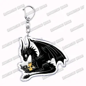 Black Dragon Keychain Pendant with Lobster Clasp 47 S74b73fec0bc74d75a74fc982d4110484C