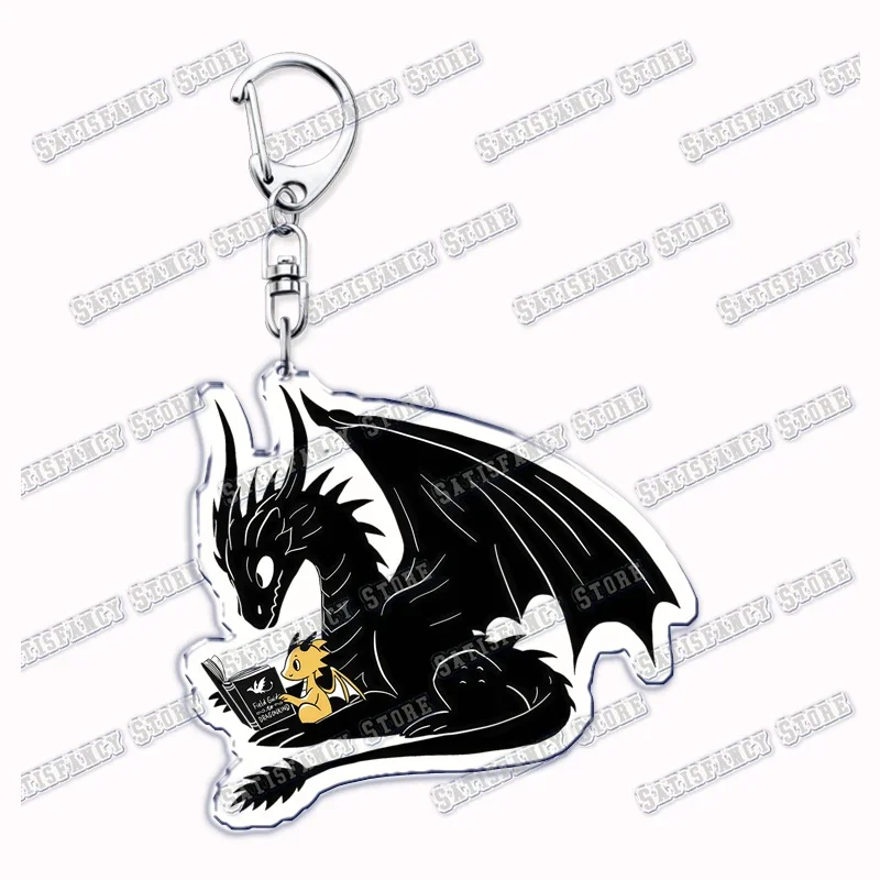 Black Dragon Keychain Pendant with Lobster Clasp 7 Black Dragon Keychain Pendant with Lobster Clasp - Image 7