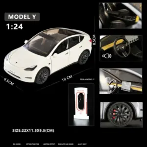 1:24 Scale Blue Model Y Diecast Car 19 S74c09167eadc4565bd2c5cdbbfa68949D