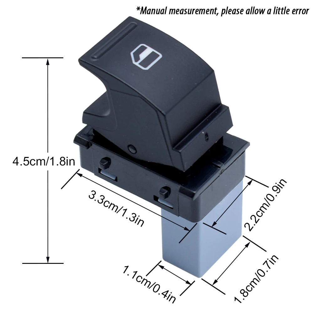 Electric Side Window Switch for Volkswagen Models 2 Electric Side Window Switch for Volkswagen Models - Image 2