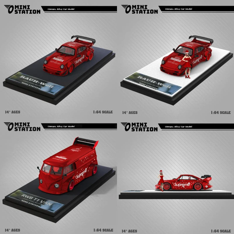 Mini Station 1:64 RWB 964/T1 Alloy Car Set 2 Mini Station 1:64 RWB 964/T1 Alloy Car Set - Image 2