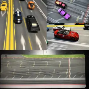 1:64 Scale Parking Lot Racing Track Mat 9 S768b566543b84f6784a76fdd3662e9dac