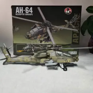 Fighter AH-64 Apache Model Copter 1/72 Scale