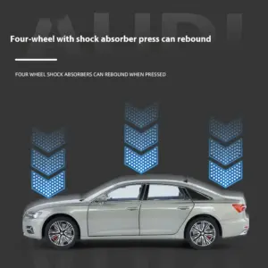 1:24 Scale A6L Alloy Car Model with Lights 11 S773305f4ed794707b06e83f326d3f38ed