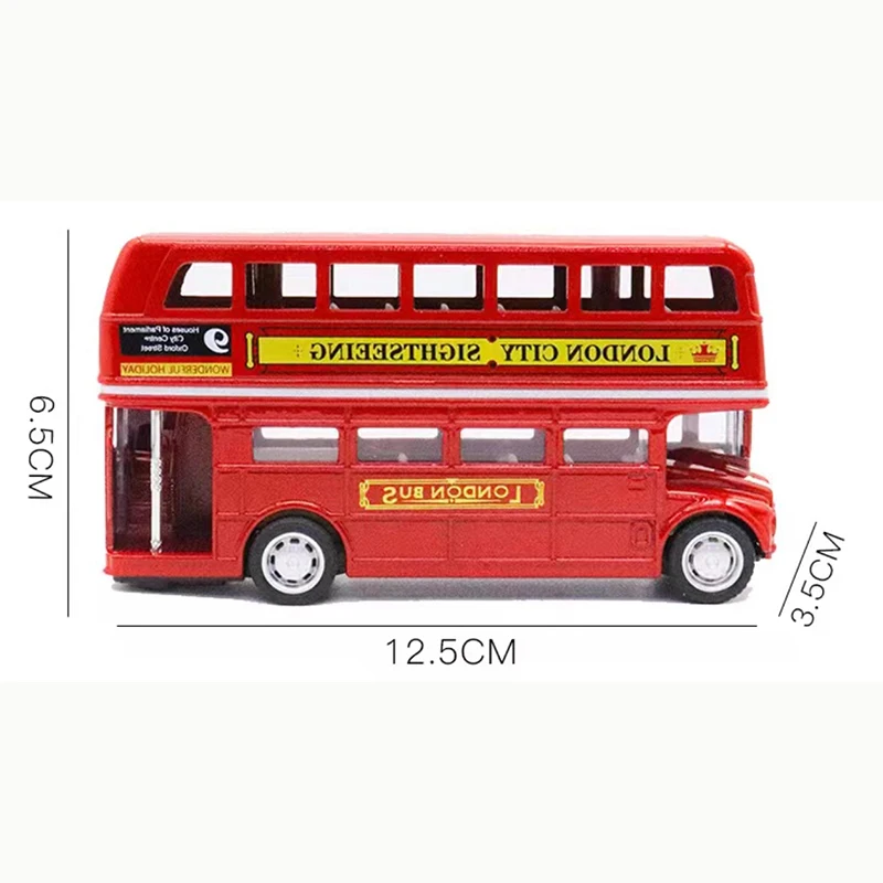 1:64 Scale London Bus Alloy Model Red 6 1:64 Scale London Bus Alloy Model Red - Image 6