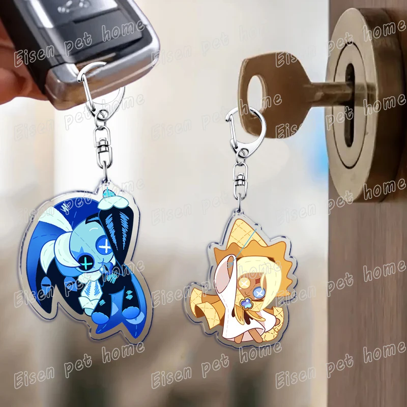 Cute Cartoon Cookie Keychain Set 5 Cute Cartoon Cookie Keychain Set - Image 5