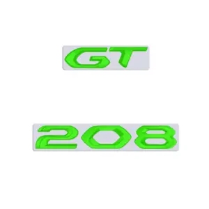Peugeot 208 GT 3D Metal Badge Set 16 S799c8bc8e23645d0be3e56f664a8e231Z