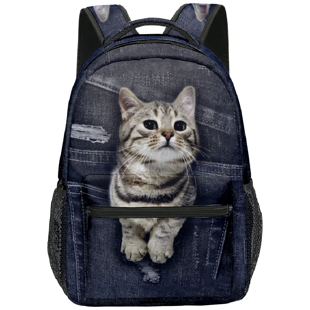 Cute Cat Pattern Waterproof Backpack 24 Cute Cat Pattern Waterproof Backpack - Image 24