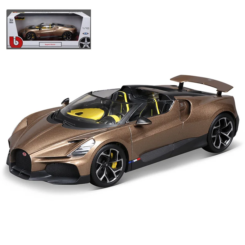 1:18 Scale Bugatti Mistal Diecast Model Yellow 11 1:18 Scale Bugatti Mistal Diecast Model Yellow - Image 11