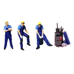 RM 1/64 Miniature Automobile Repairman Figure 19 S7c74615d0038454b91e1dd115e377652y 2