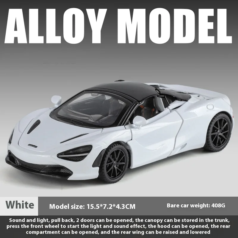Alloy Die-cast 1:32 McLaren 720S Sports Car 8 Alloy Die-cast 1:32 McLaren 720S Sports Car - Image 8