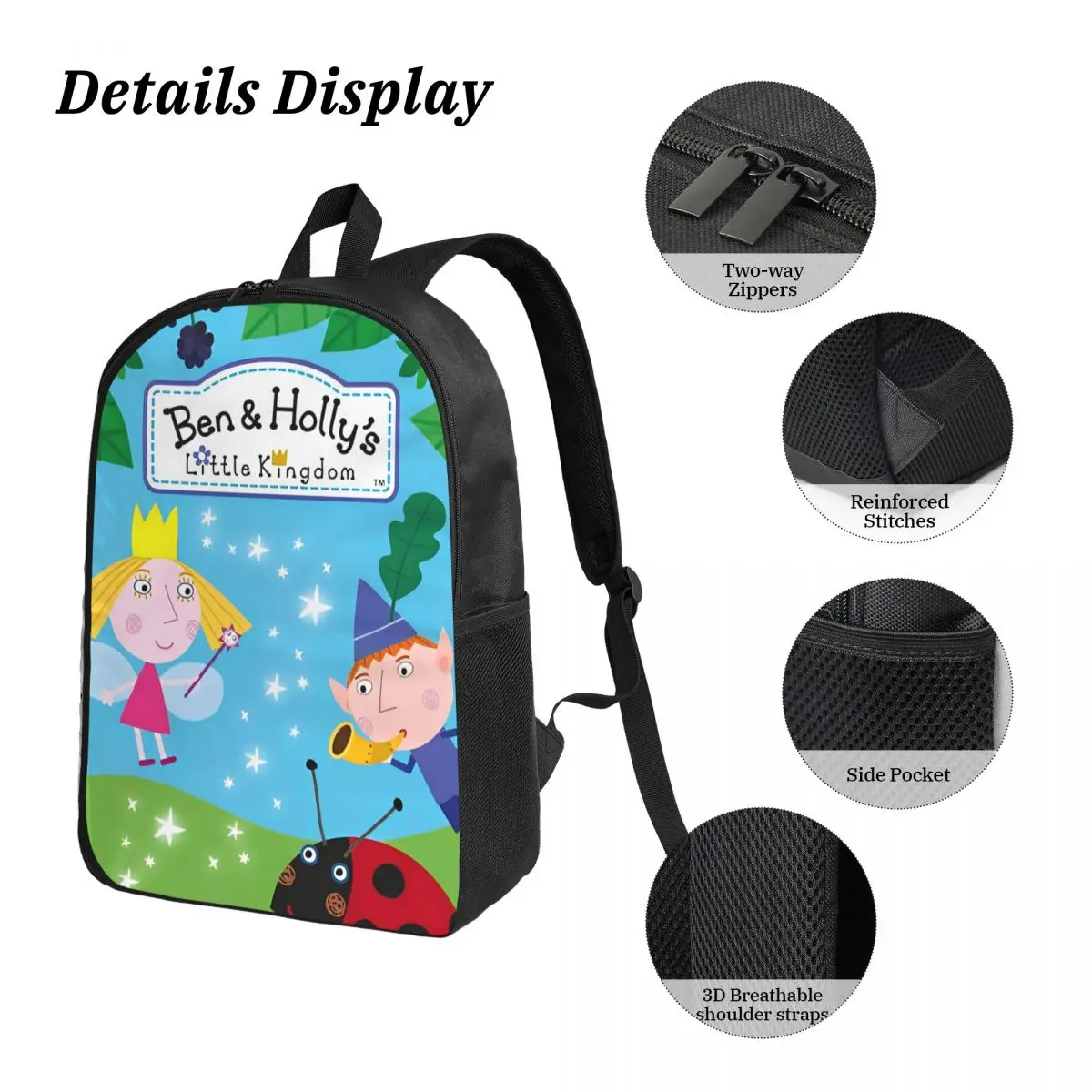 Ben And Holly Cartoon Backpack Lunch Box Set 3 Ben And Holly Cartoon Backpack Lunch Box Set - Image 3