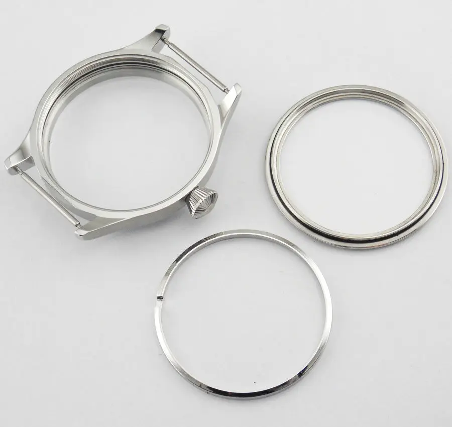 Elegant 44mm Stainless Steel Watch Case 2 Elegant 44mm Stainless Steel Watch Case - Image 2