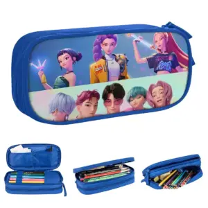 Huntrix Saja Boys Blue Pencil Case