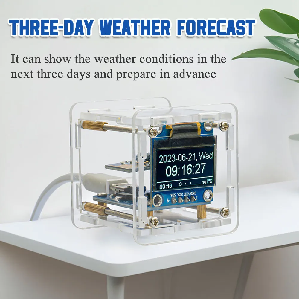 ESP8266 MINI Weather Clock DIY Assembly Kit 3 ESP8266 MINI Weather Clock DIY Assembly Kit - Image 3