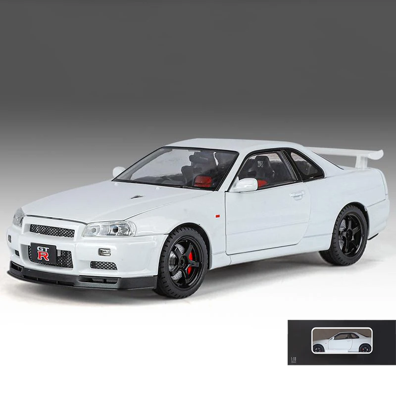 Nissan GTR R34 Skyline 1:18 Diecast Model 13 Nissan GTR R34 Skyline 1:18 Diecast Model - Image 13