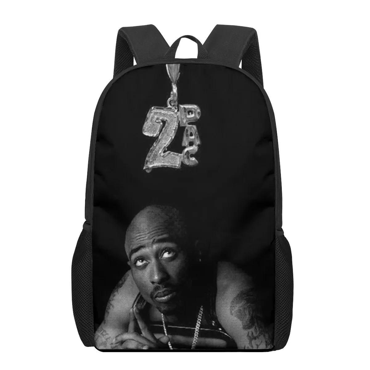 2pac Monochrome Graphic School Backpack 21 2pac Monochrome Graphic School Backpack - Image 21