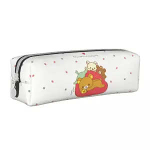 Rilakkuma Leather Pencil Case for Supplies