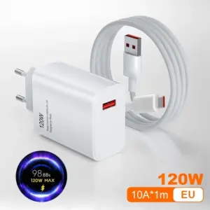 Xiaomi 120W Turbo Fast Charge Adapter with Cable 15 S821ba434de77494699158bf117411110V