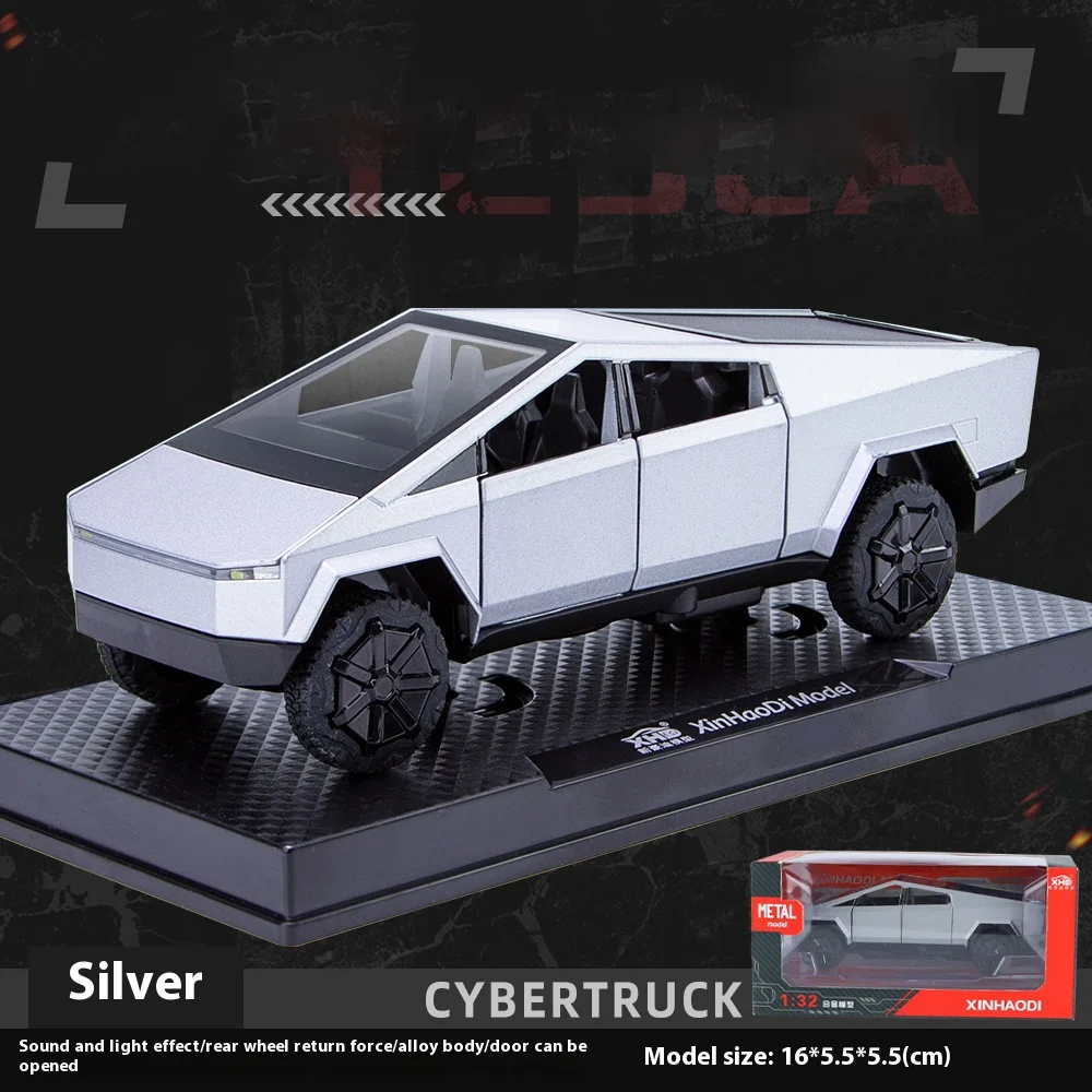 1:32 Scale Cybertruck Die-Cast Model with Lights 10 1:32 Scale Cybertruck Die-Cast Model with Lights - Image 10