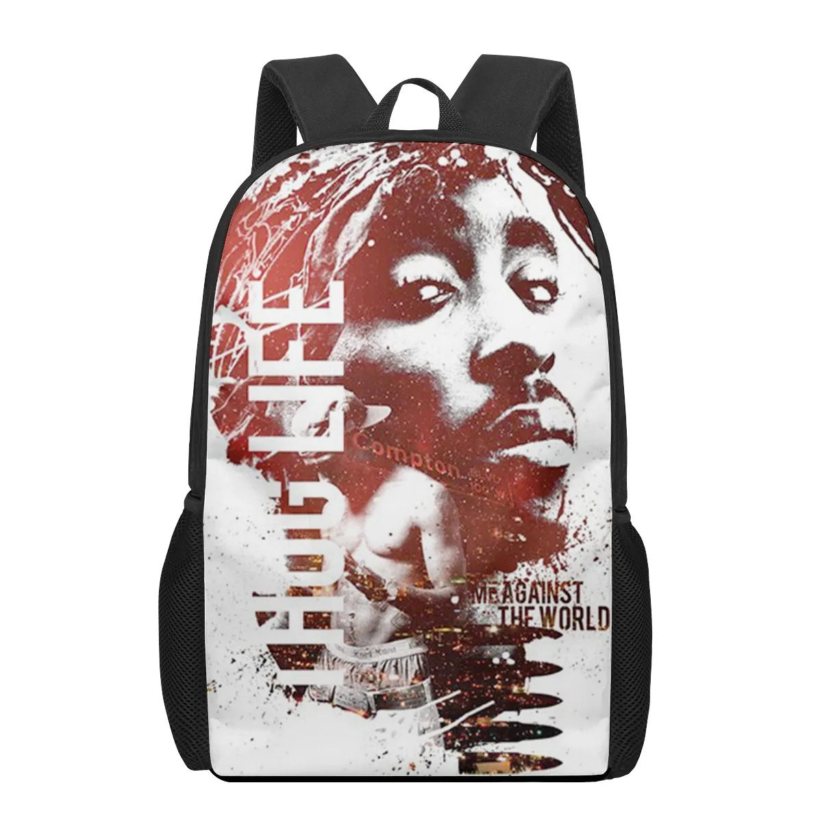 2pac Monochrome Graphic School Backpack 10 2pac Monochrome Graphic School Backpack - Image 10